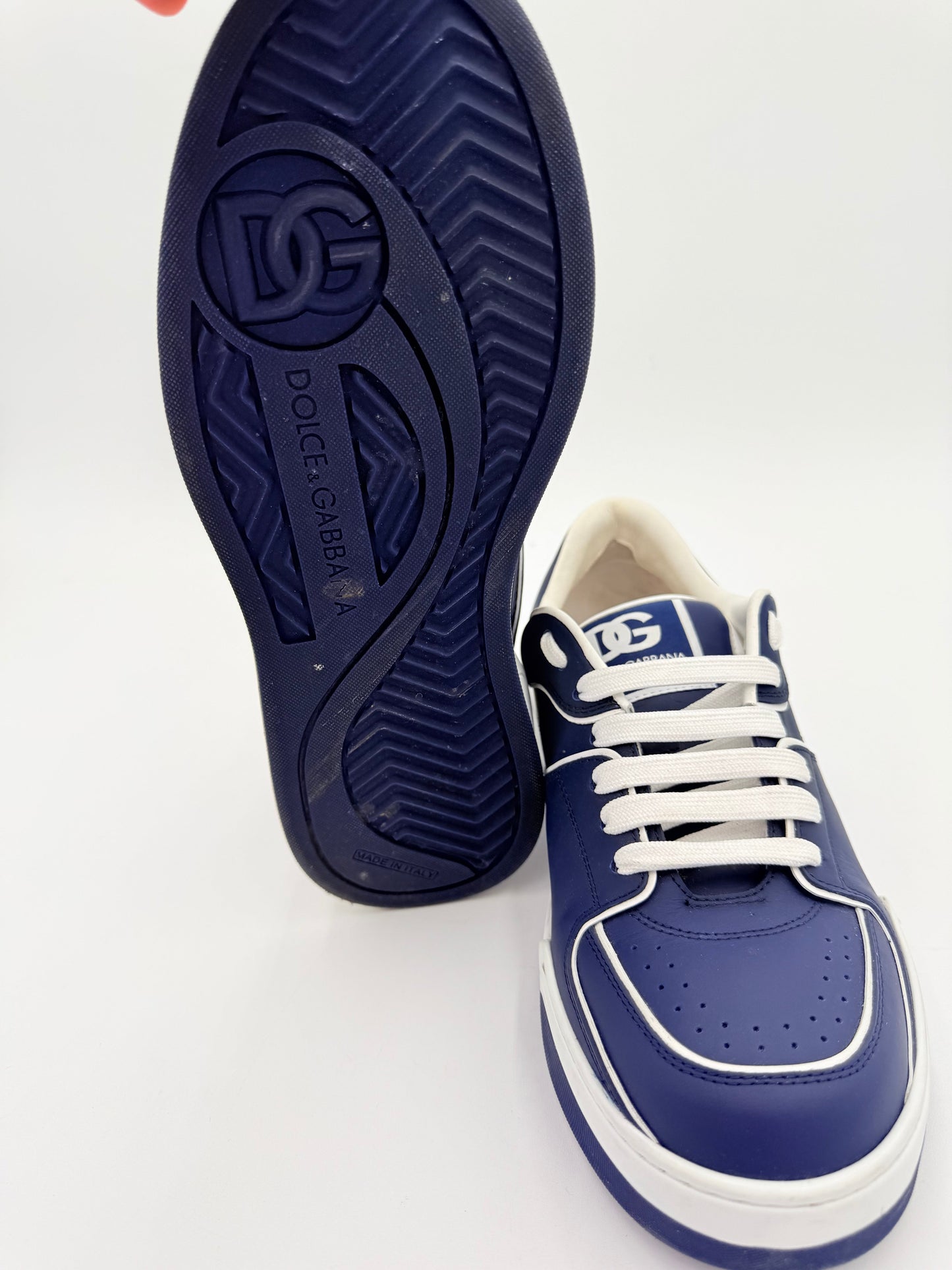 Shoes Luxury Designer By Dolce And Gabbana In Blue, Size:9.5