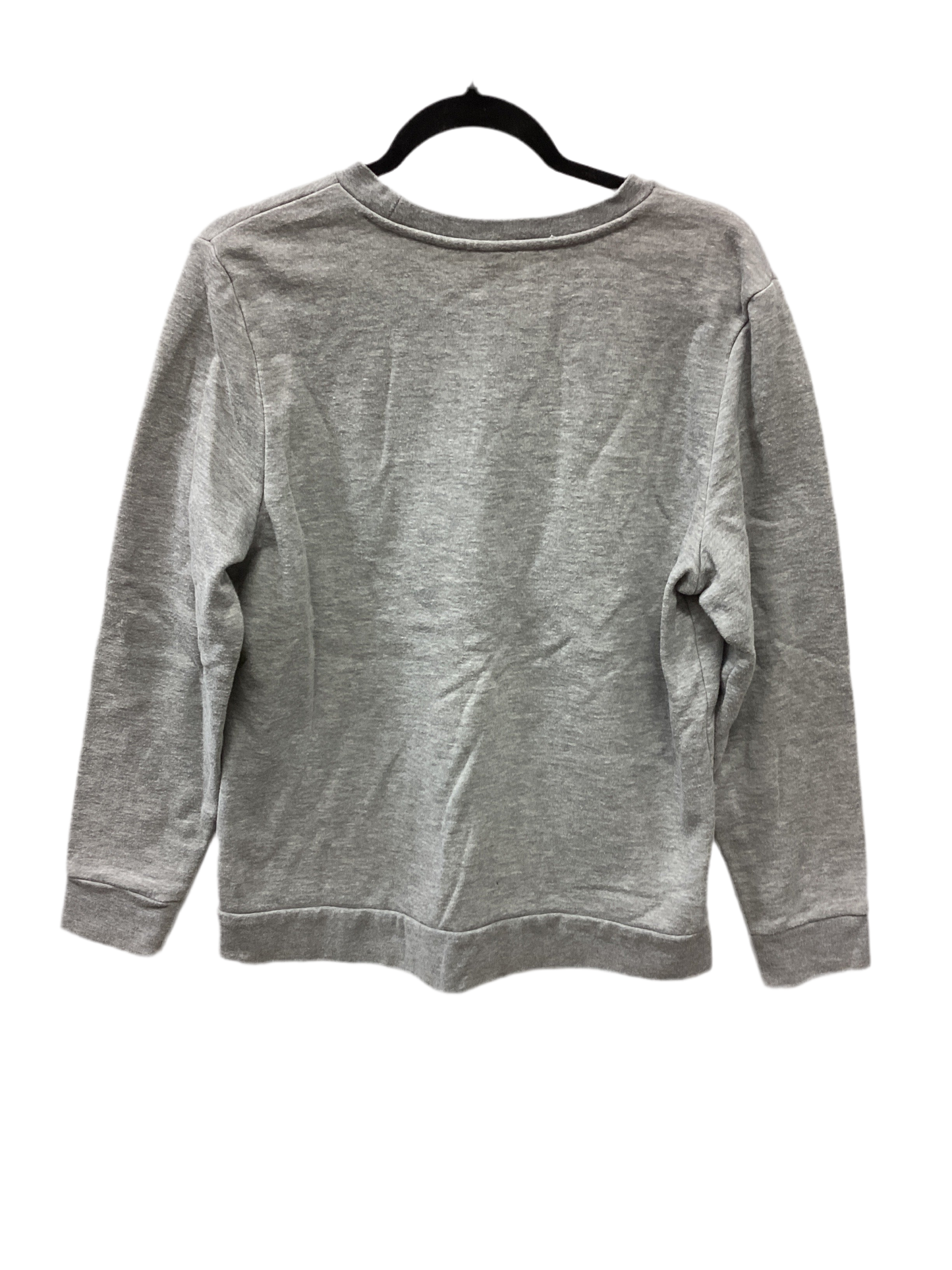 Athletic Top Ls Crewneck By Adidas In Grey, Size:L