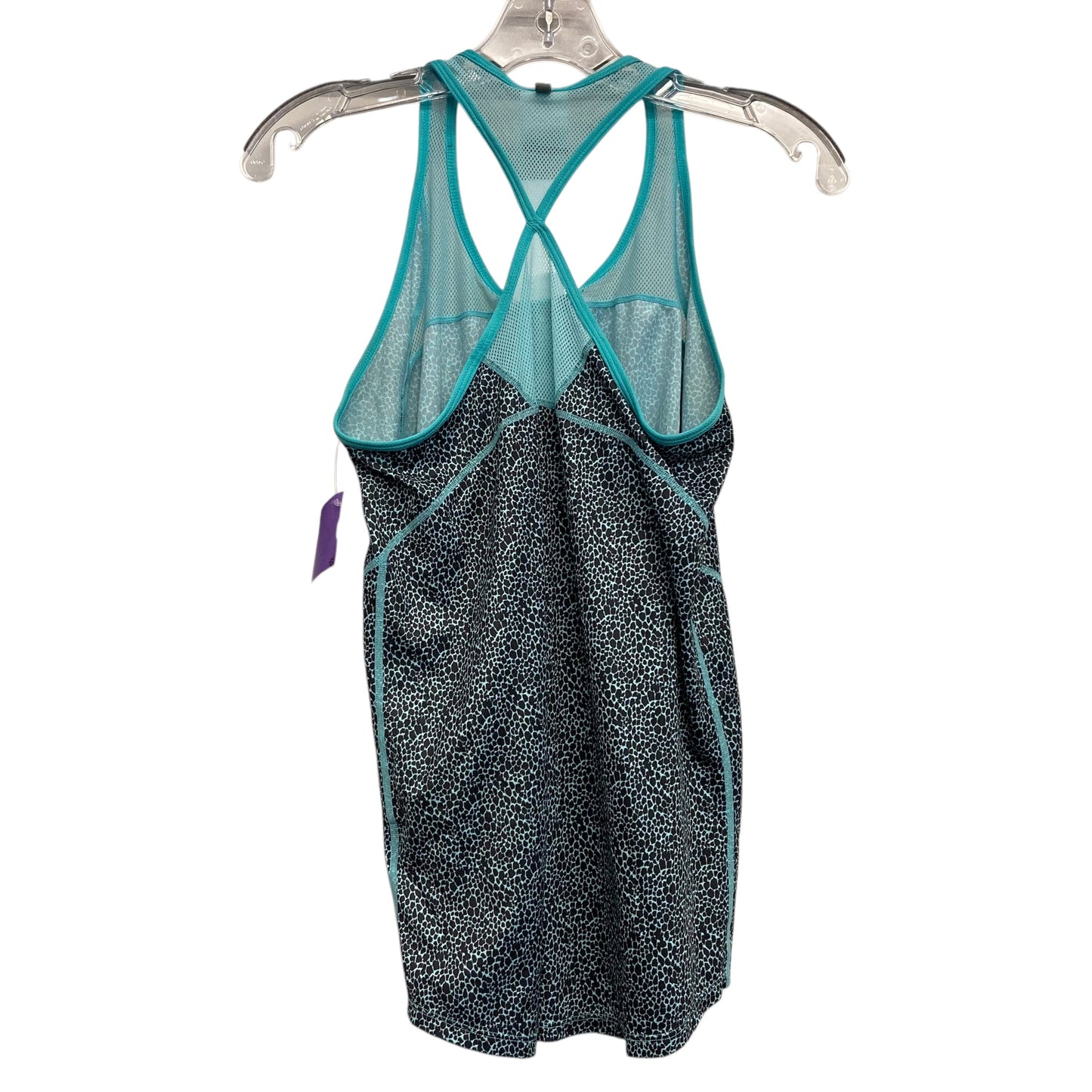 Athletic Tank Top By Nike Apparel In Black & Blue, Size:M