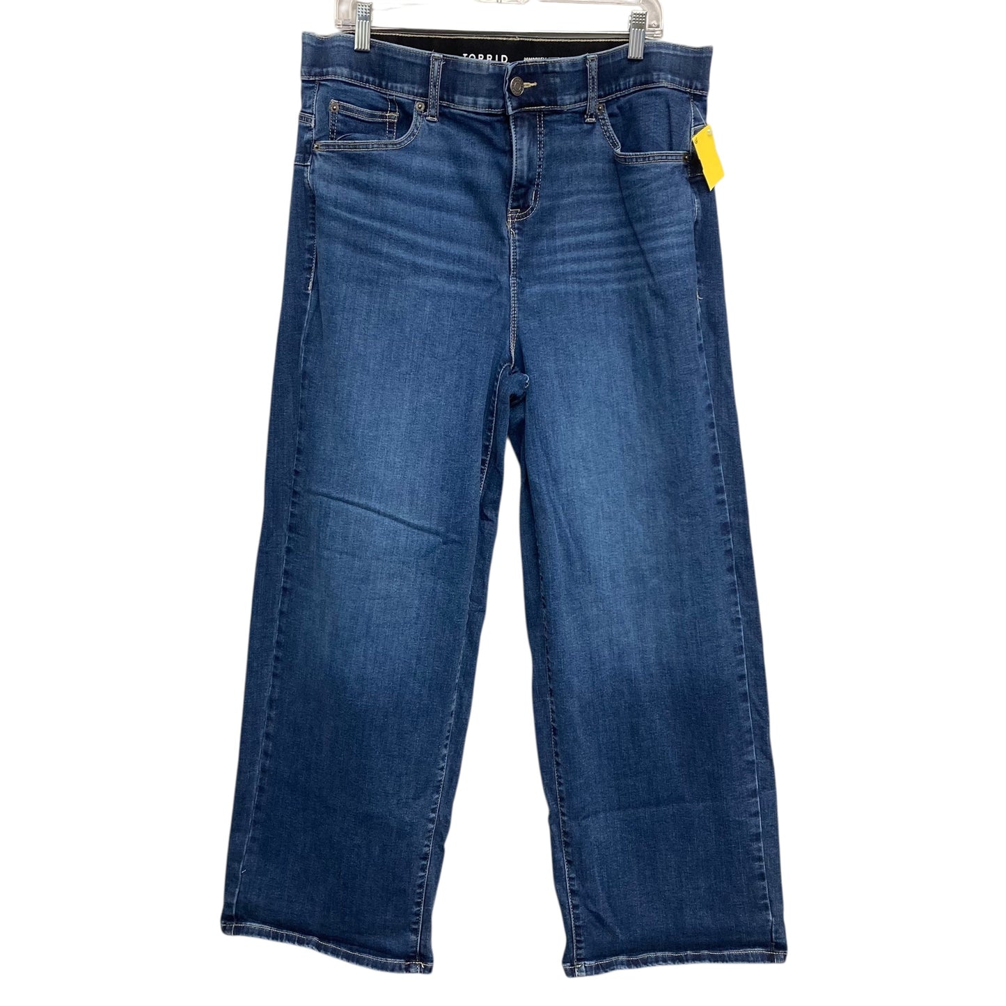 Jeans Wide Leg By Torrid In Blue Denim, Size:16