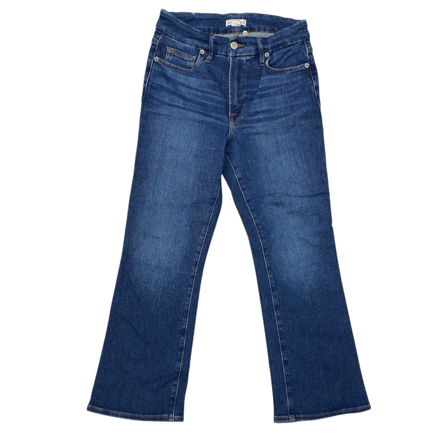 Jeans Straight By Good American In Blue Denim, Size:4