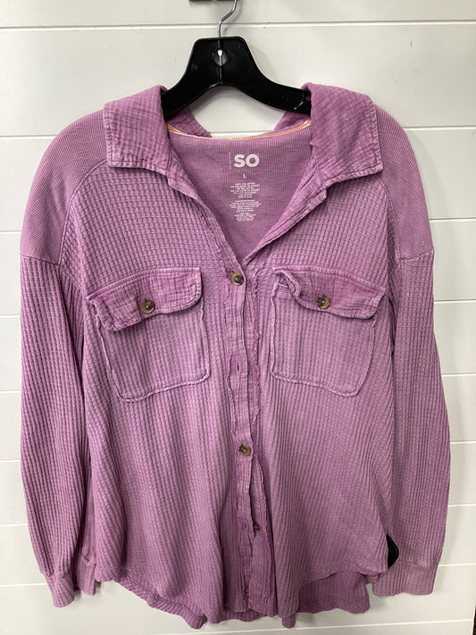 Top Ls By So In Purple, Size:L