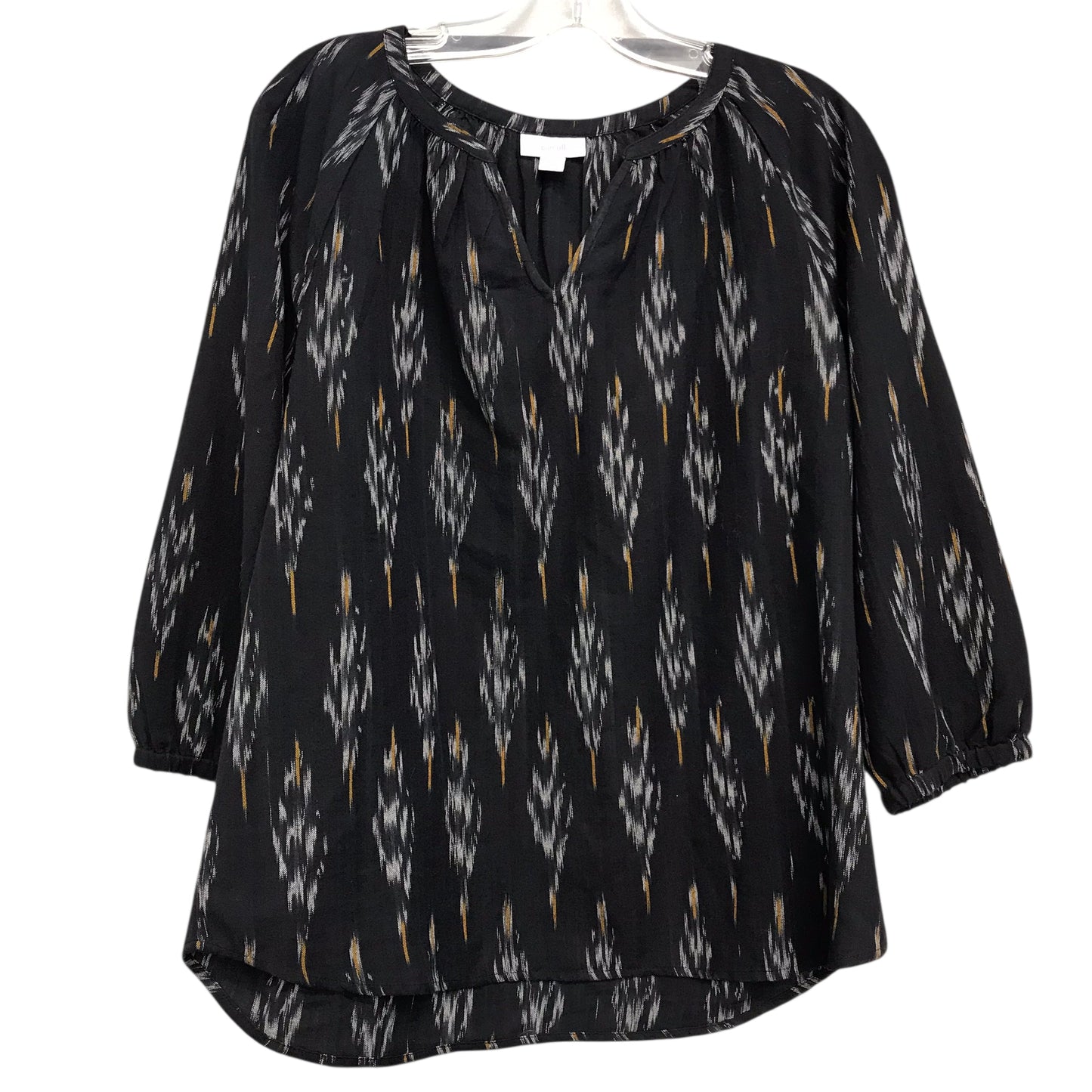 Top 3/4 Sleeve By Pure Jill In Black, Size:S