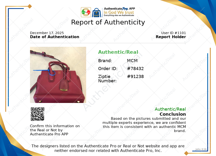 Handbag Luxury Designer By Mcm In Red, Size:Small