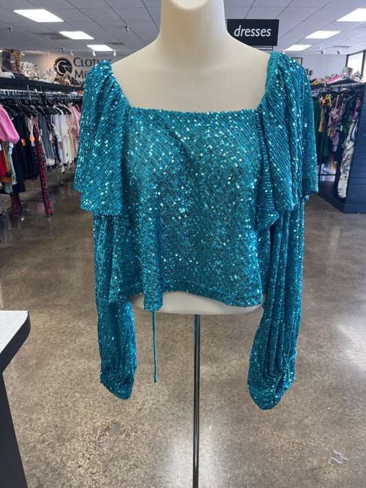 Top Ls By Free People In Blue, Size:M