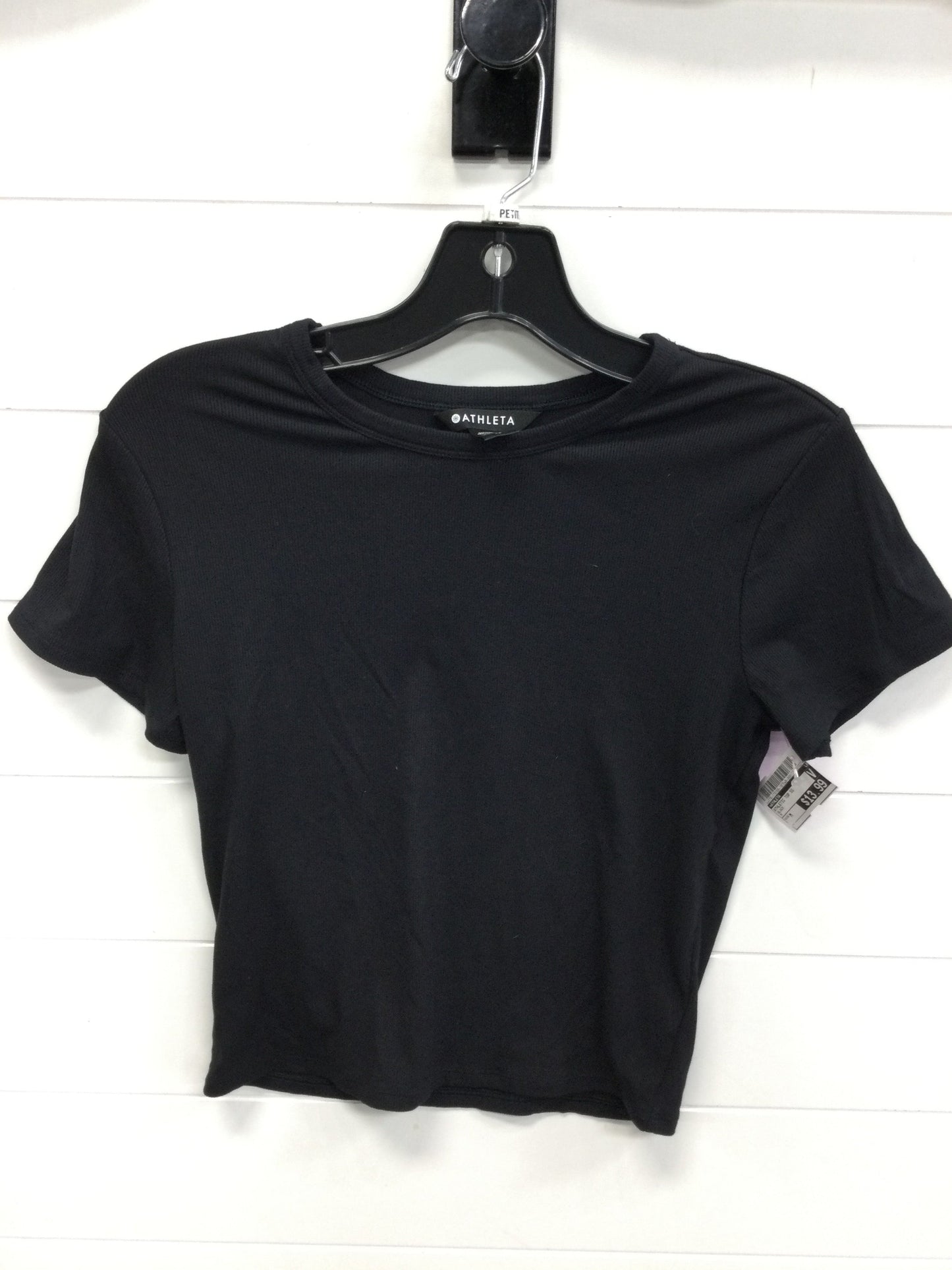 Athletic Top Ss By Athleta In Black, Size:M