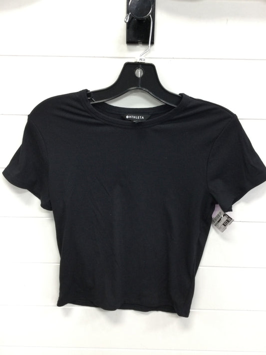 Athletic Top Ss By Athleta In Black, Size:M