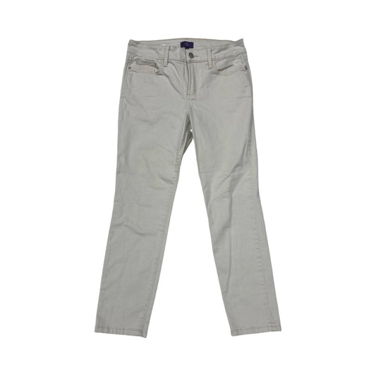 Jeans Straight By Not Your Daughters Jeans In Tan Denim, Size:4P