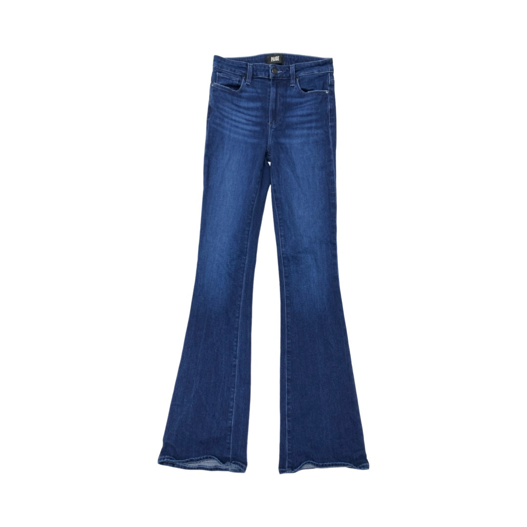 Jeans Flared By Paige In Blue Denim, Size:6