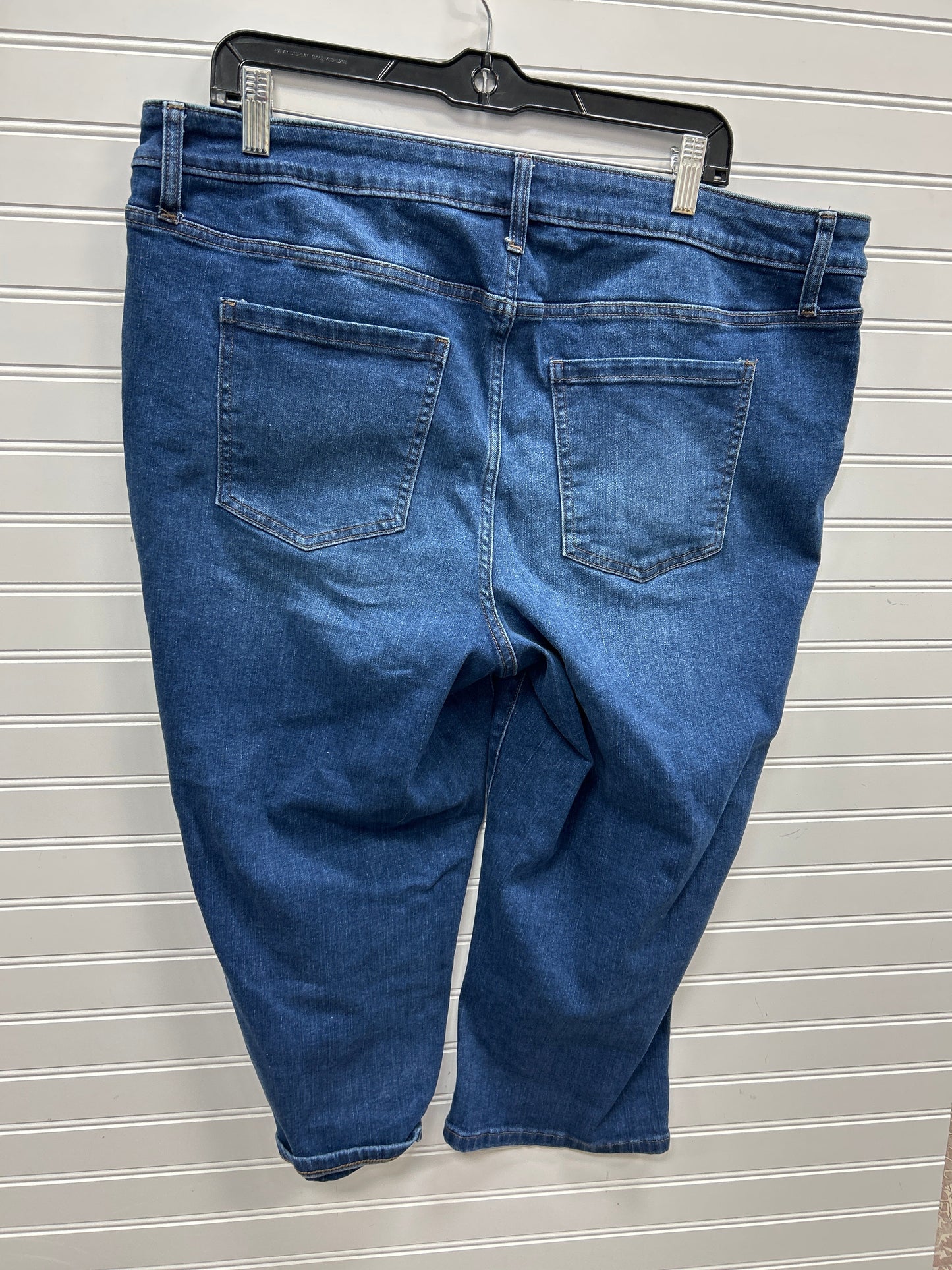 Capris By Maurices In Blue Denim, Size:20