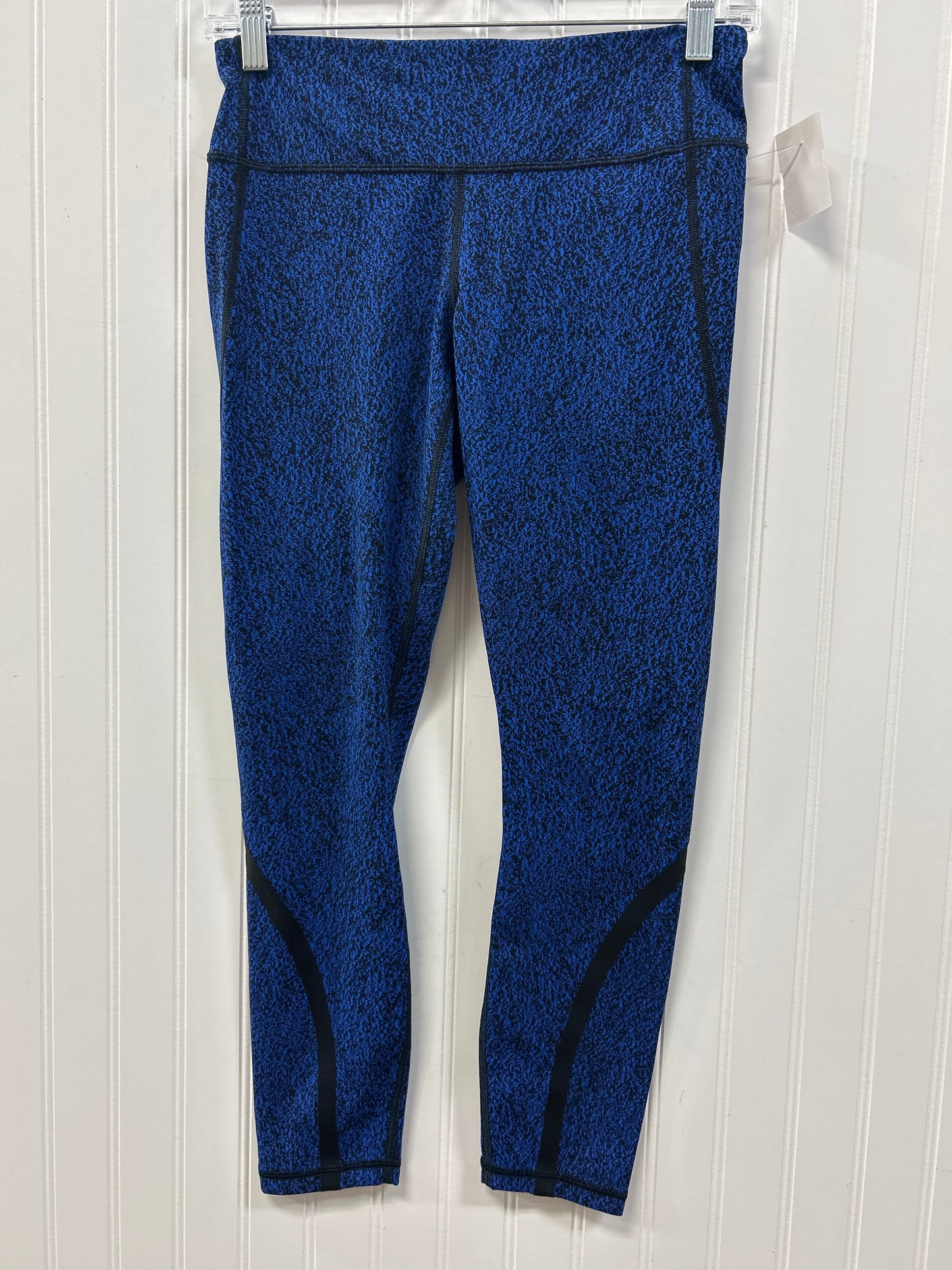 Athletic Leggings Capris By Lululemon In Black & Blue, Size:6