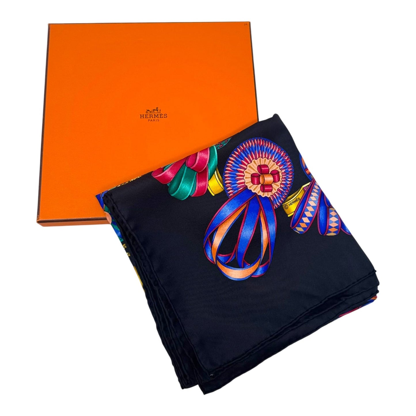 Les Rubans Du Cheval Silk Square Scarf Luxury Designer By Hermes