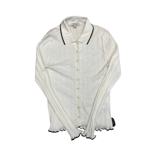 Sweater Cardigan By Madewell In White, Size:M