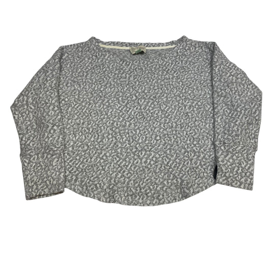 Sweater By Anthropologie In Grey & White, Size:M