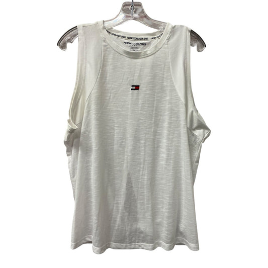 Athletic Tank Top By Tommy Hilfiger In White, Size:Xl