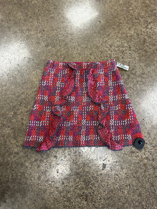 Skirt Mini & Short By Zara In Pink & Red, Size:S