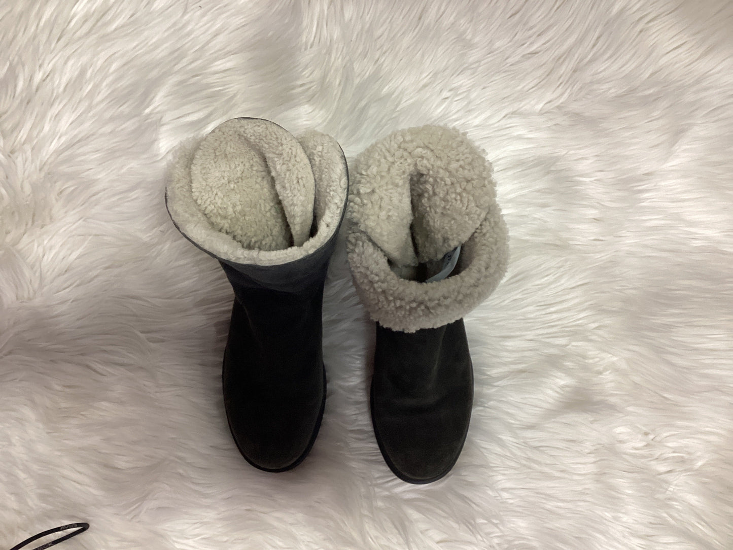 Boots Ankle Flats By Cmc In Grey, Size:7.5
