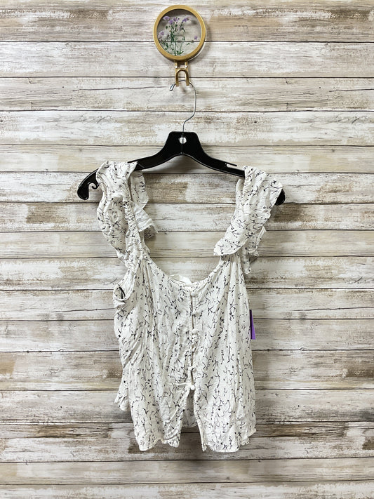 Top Sleeveless By H&M In Black & White, Size:M