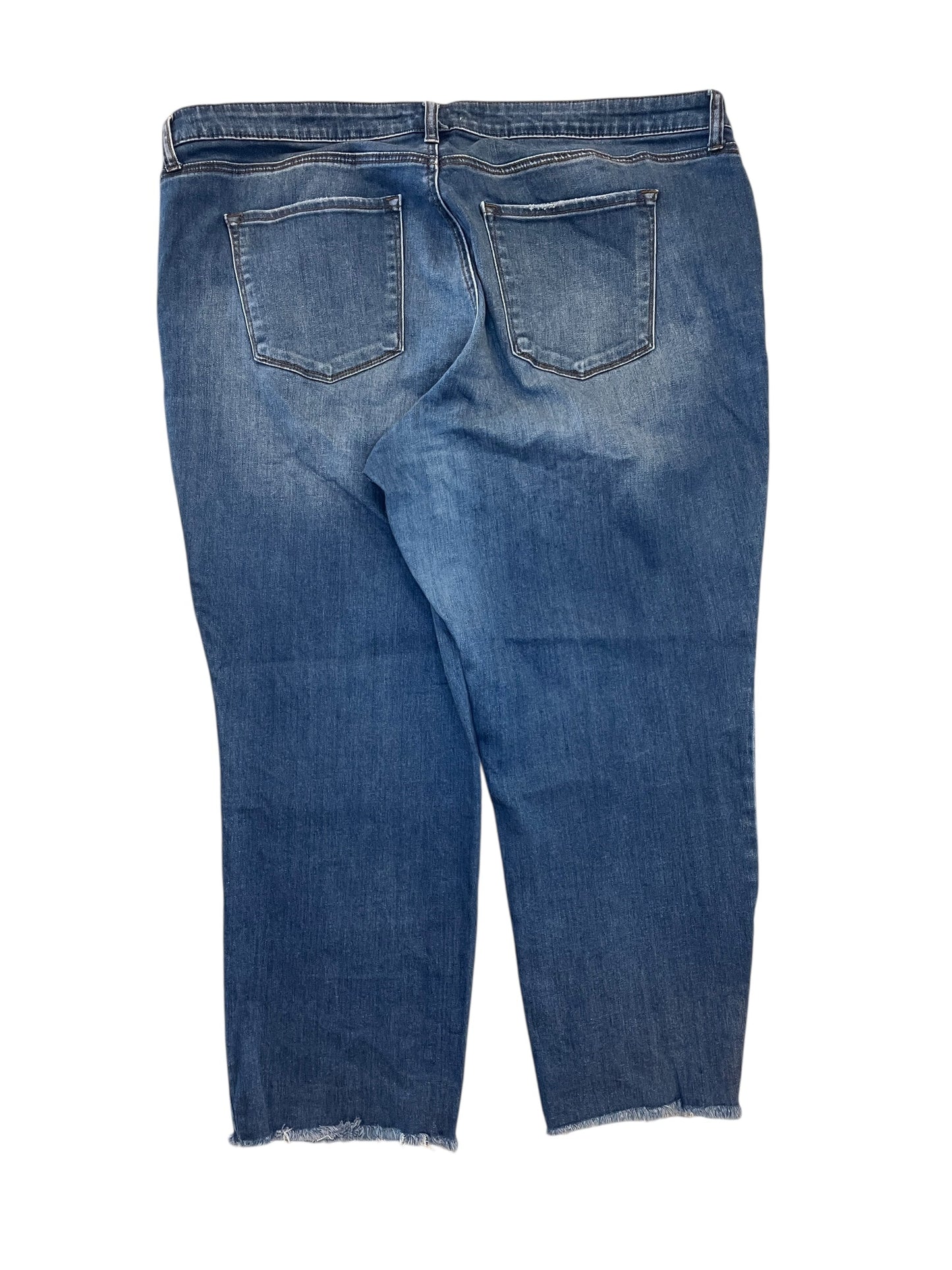 Jeans Cropped By Sts Blue In Blue Denim, Size:20