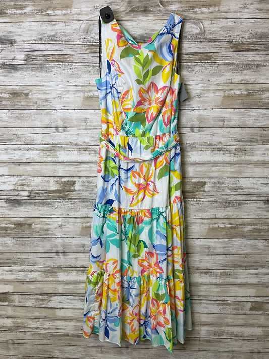 Dress Casual Midi By Tahari By Arthur Levine In Multi, Size:4