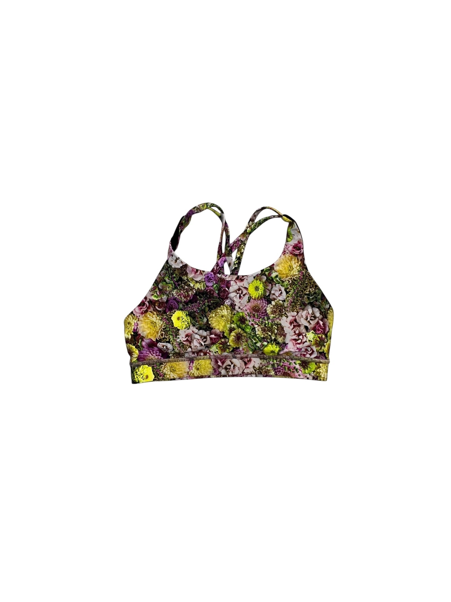 Athletic Bra By Lululemon In Floral Print, Size:S