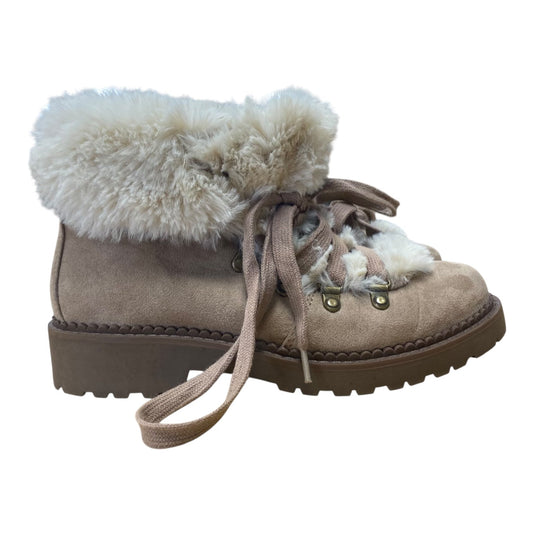 Boots Ankle Flats By Esprit In Tan, Size:6