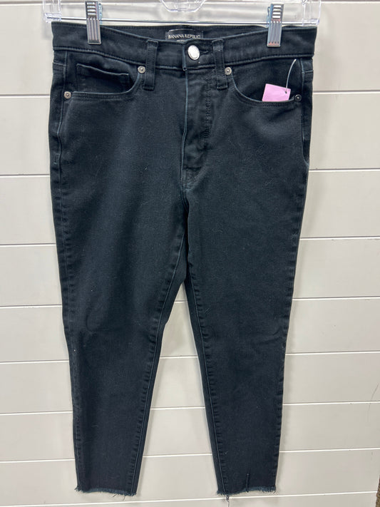 Jeans Skinny By Banana Republic In Black, Size:4