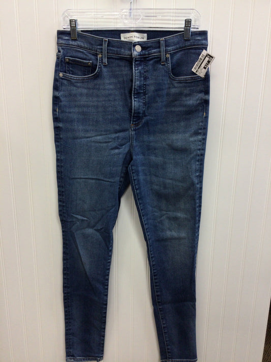 Jeans Skinny By Cmc In Blue Denim, Size:12