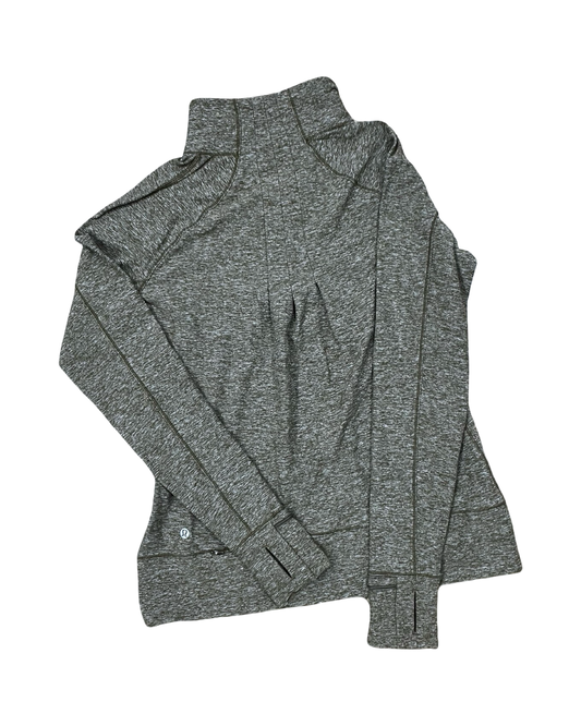 Athletic Top Ls Collar By Lululemon In Green, Size:M