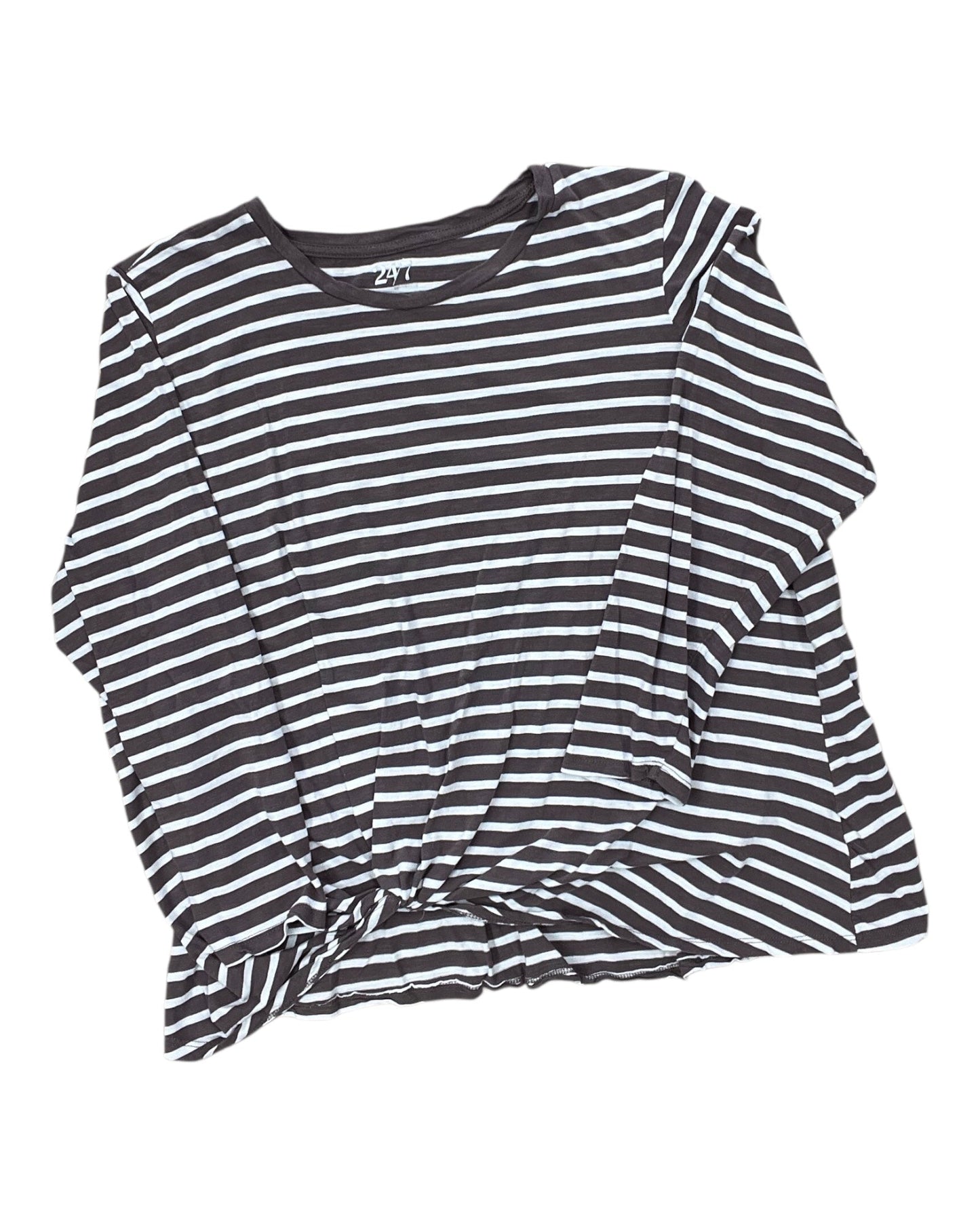 Top Ls By Maurices In Brown & White, Size:3X