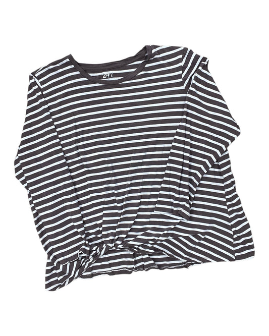 Top Ls By Maurices In Brown & White, Size:3X