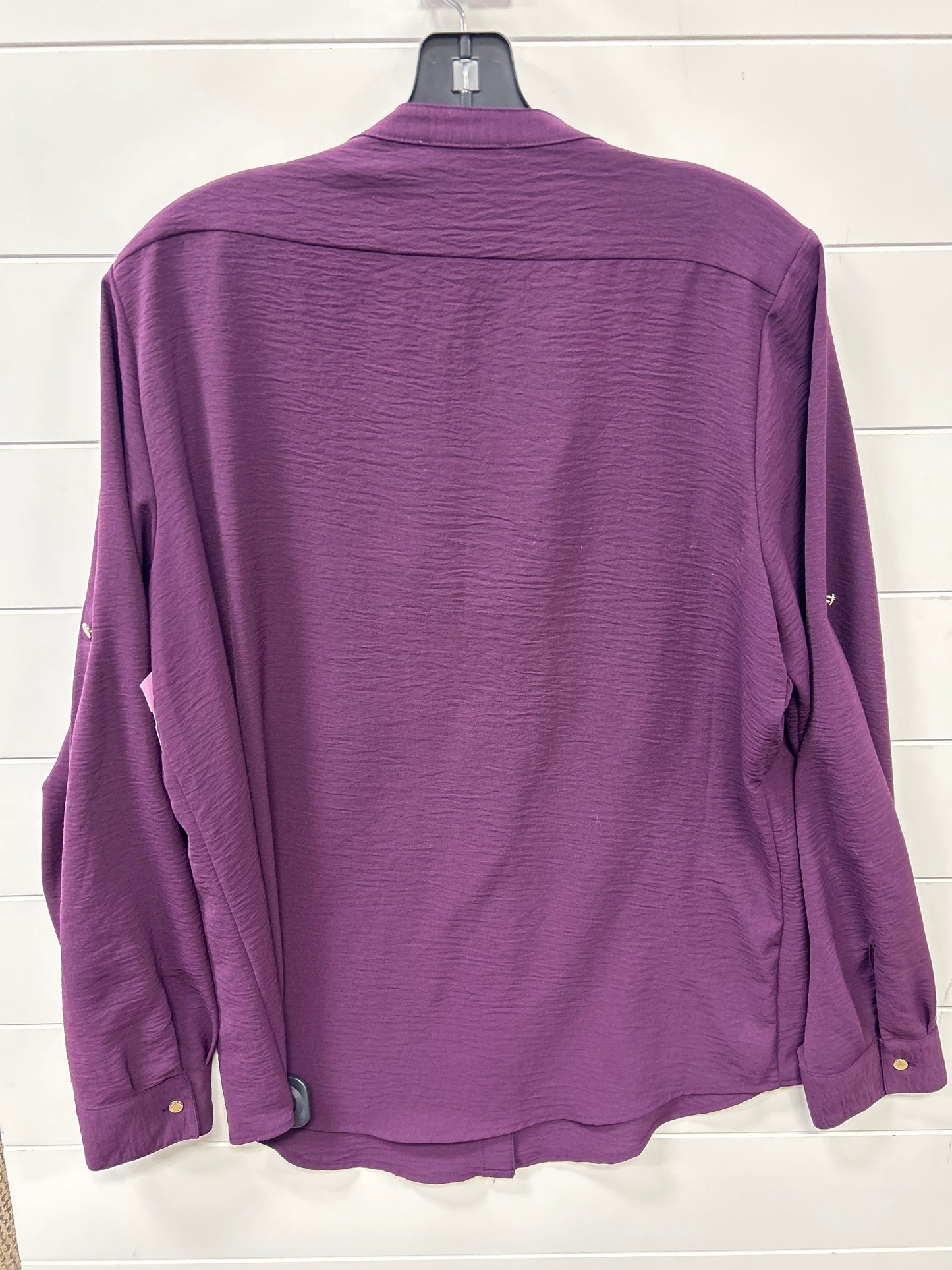 Top Ls By Calvin Klein In Purple, Size:L
