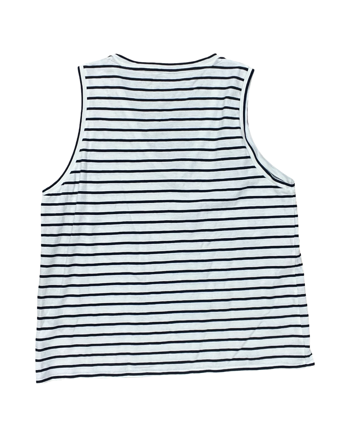 Top Sleeveless By J. Crew In Blue & White, Size:Xl