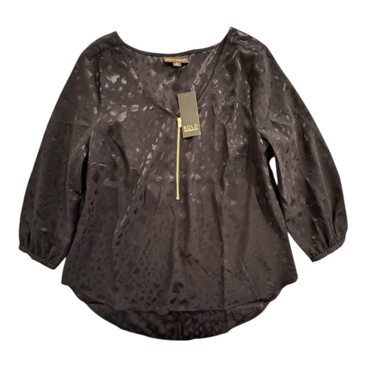 Top Ls By Bold Elements In Black & Gold, Size:M