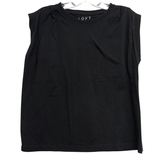 Top Sleeveless By Loft In Black, Size:S