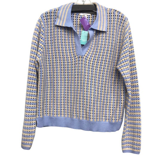 Sweater By Maurices In Blue & Tan, Size:M