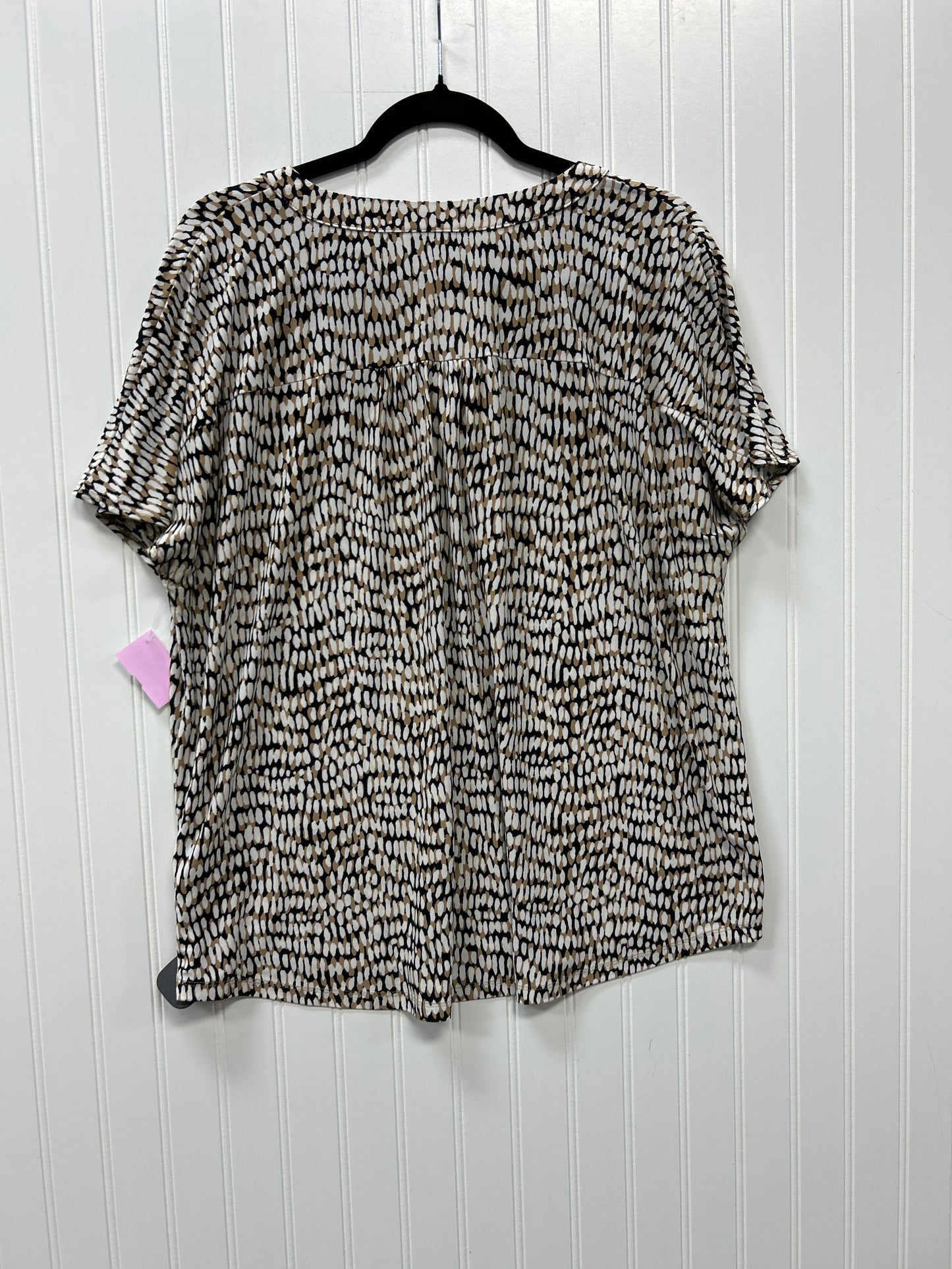 Top Ss By Jones New York In Black & White, Size:Xl