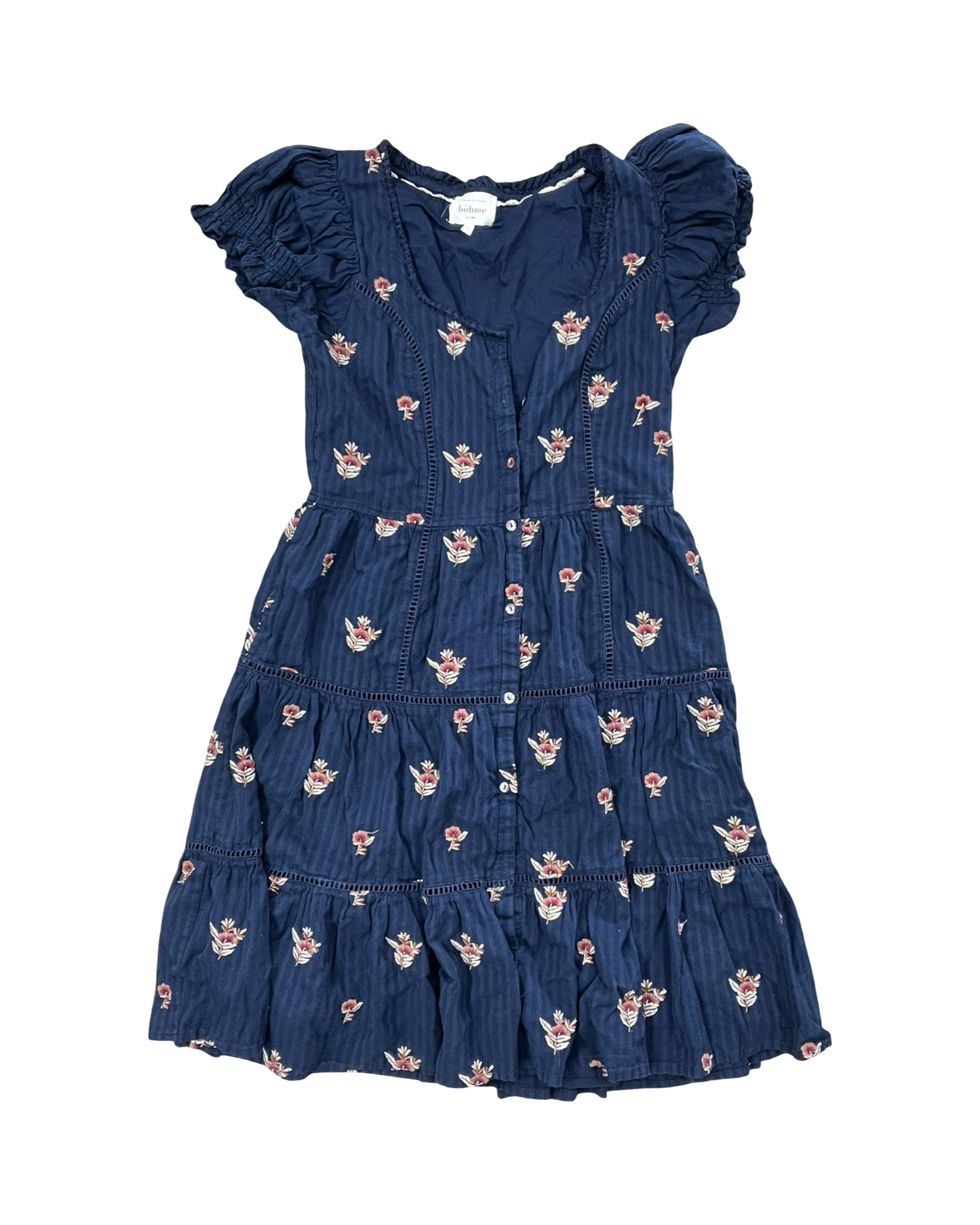 Dress Casual Midi By Bohme In Blue, Size:S