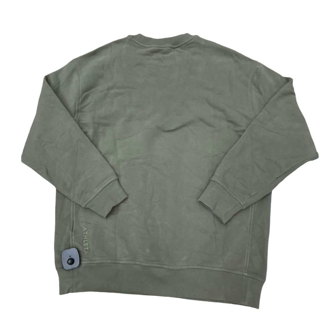 Athletic Top Ls Collar By Athleta In Green, Size:S