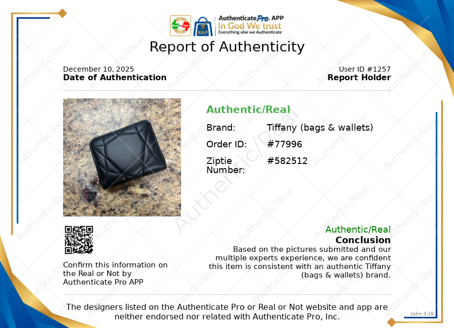 Wallet Luxury Designer By Tiffany And Company, Size: Small