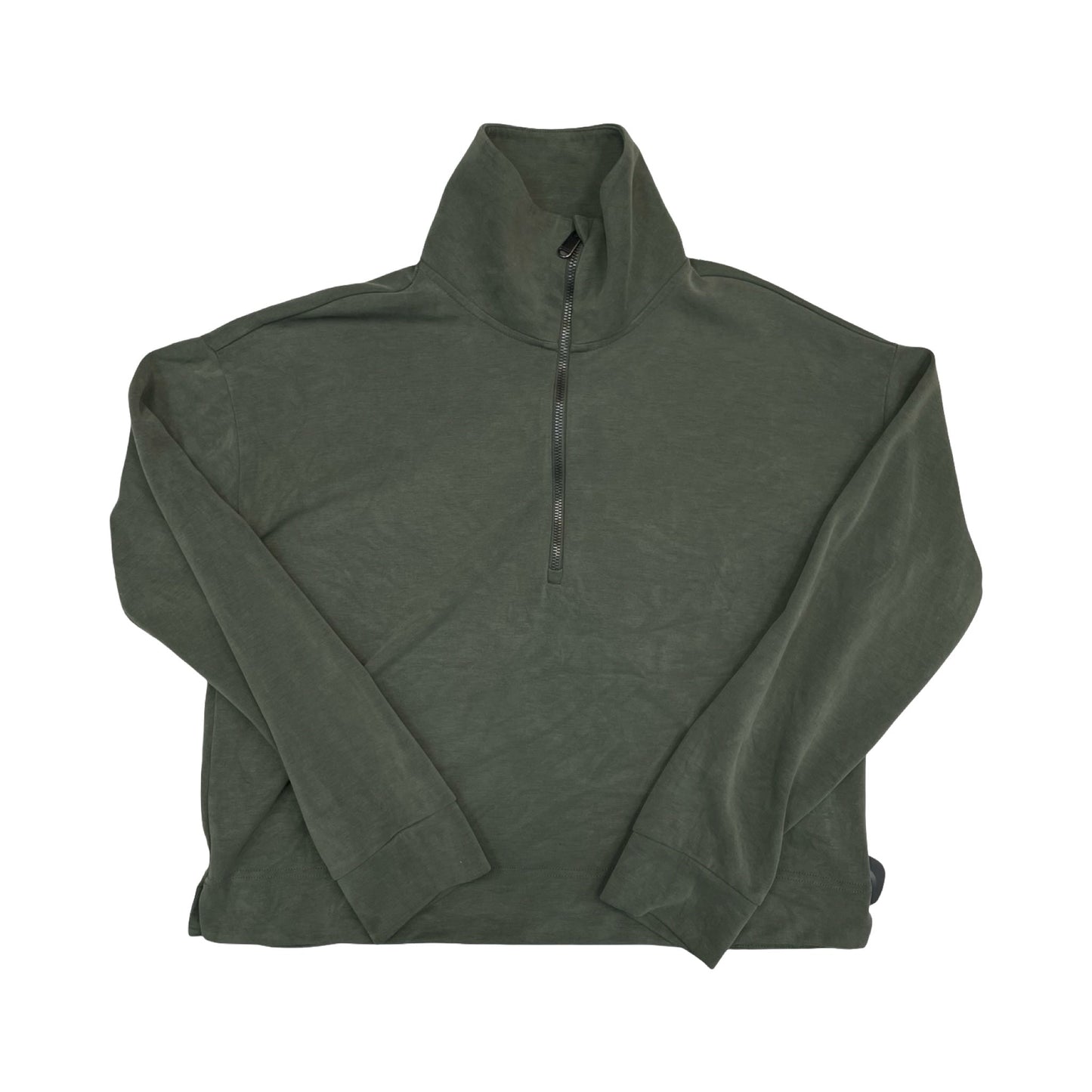 Athletic Top Ls Collar By Athleta In Green, Size:M