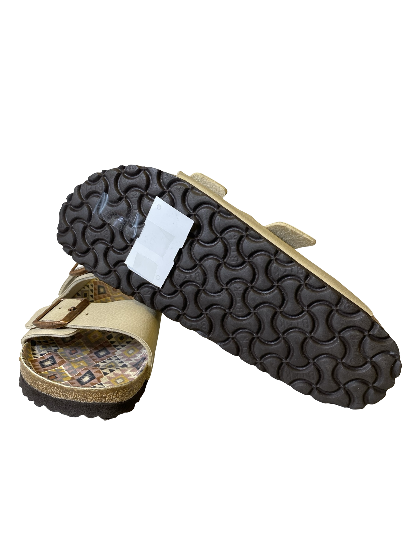Sandals Flats By Birkenstock In Cream, Size: 10