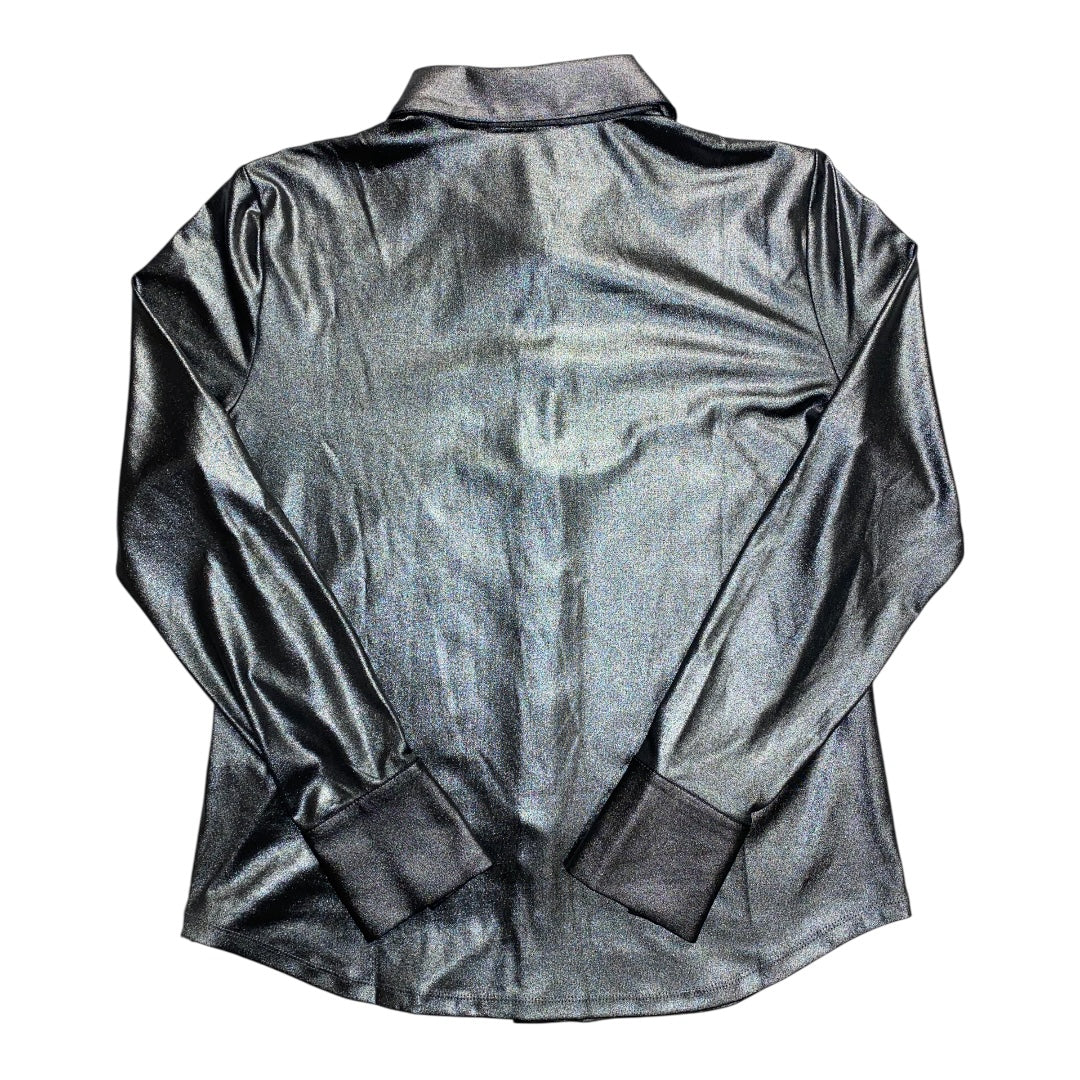 Top Ls By Cece In Silver, Size:S