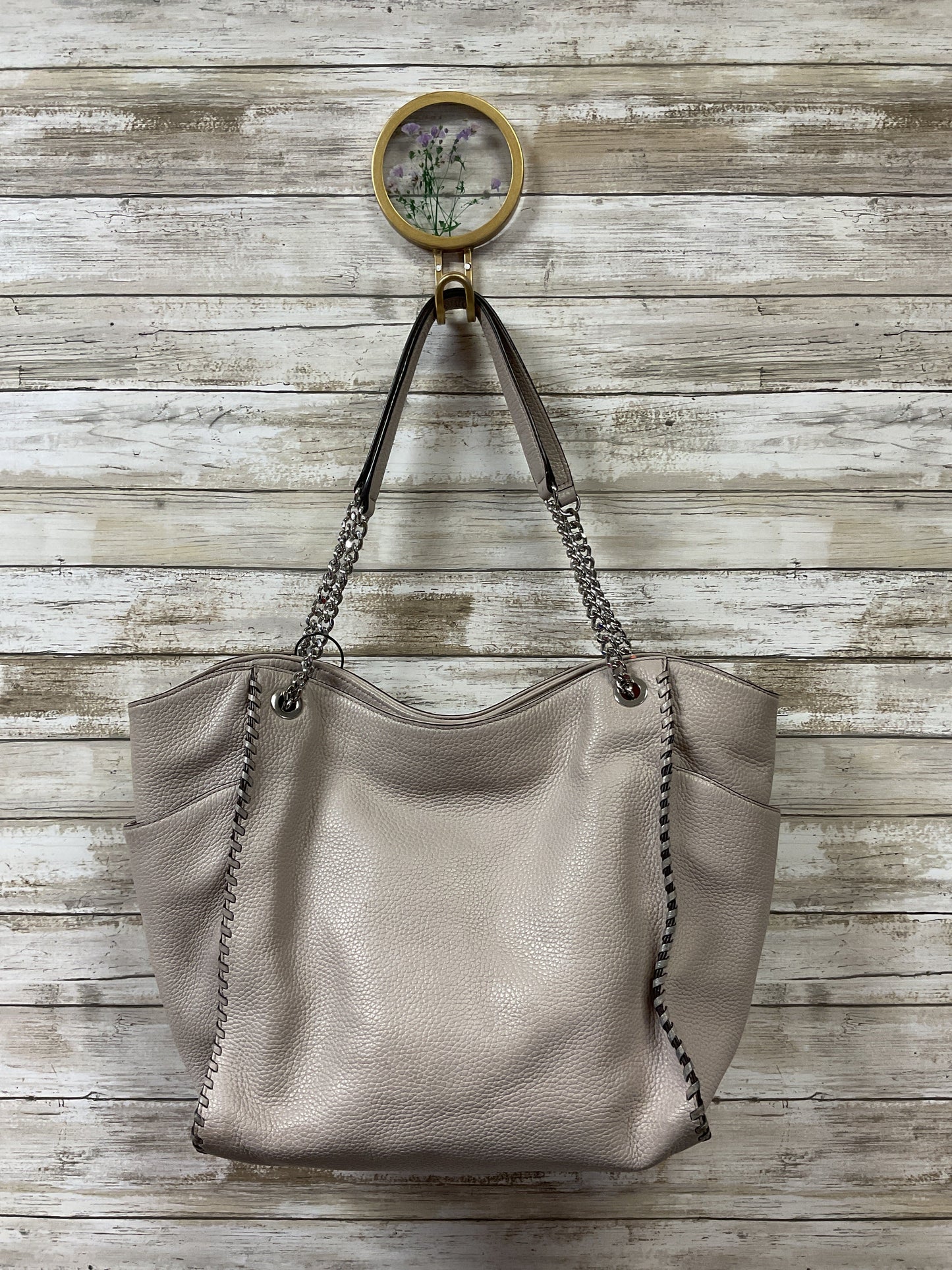 Handbag Designer By Michael Kors In Grey, Size:Large