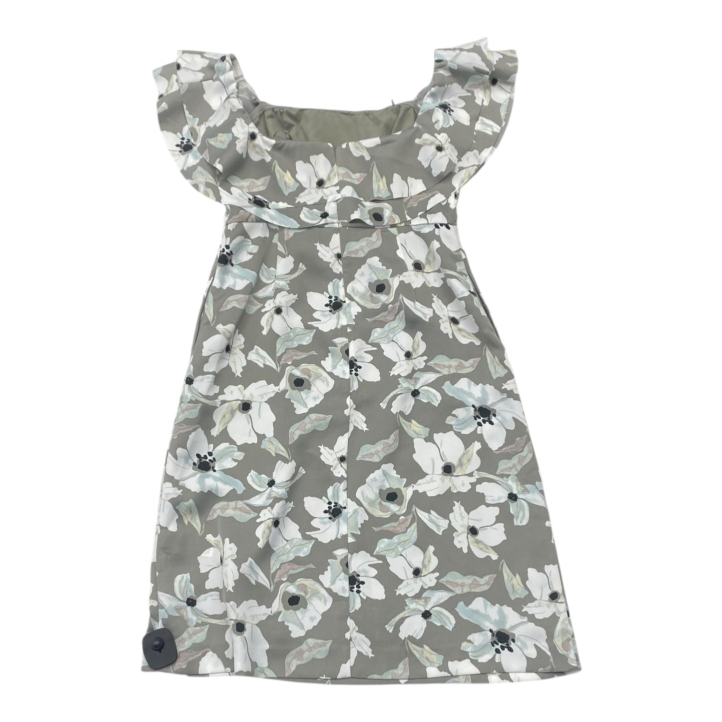Dress Party Midi By Banana Republic In Grey & White, Size:S