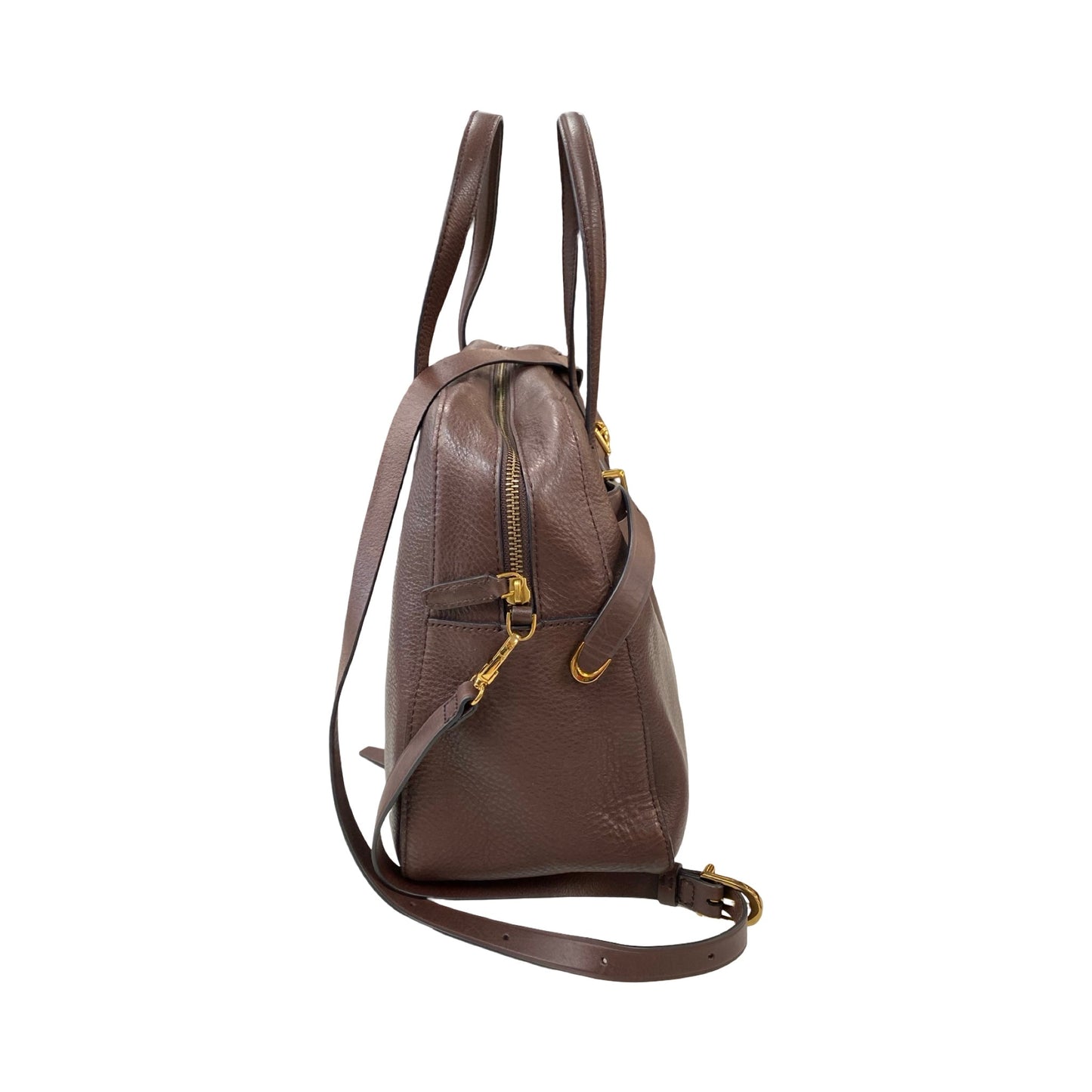 Handbag Leather By Madewell In Brown, Size:Medium