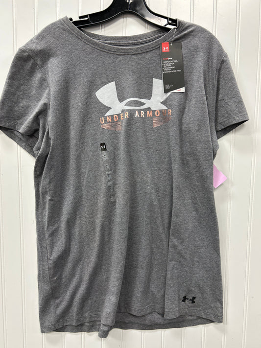 Athletic Top Ss By Under Armour In Grey, Size:Xl