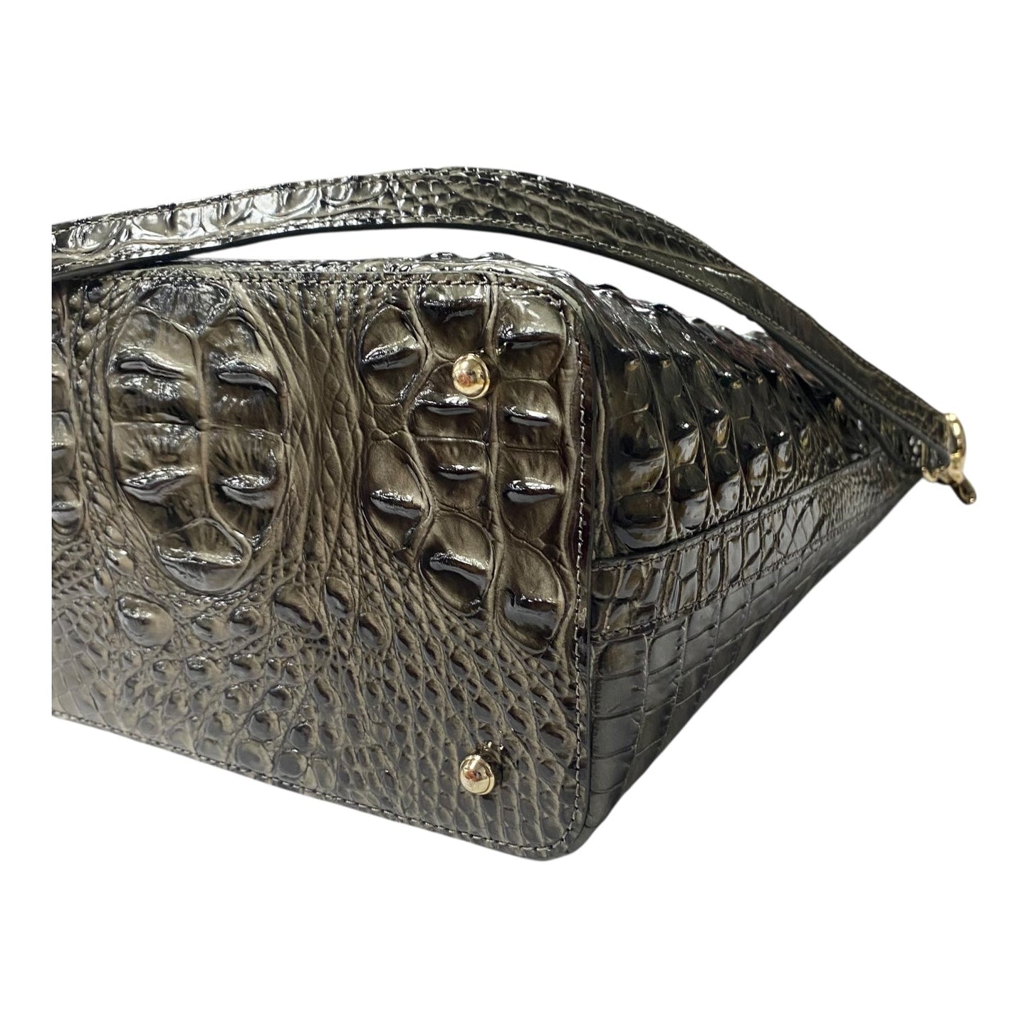 Handbag Designer By Brahmin In Green, Size:Large