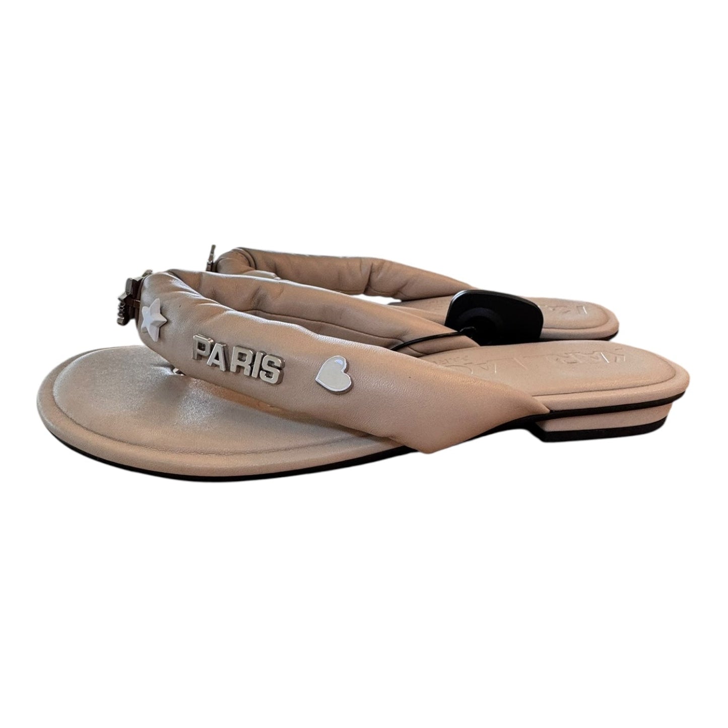 Sandals Designer By Karl Lagerfeld In Tan, Size:8.5
