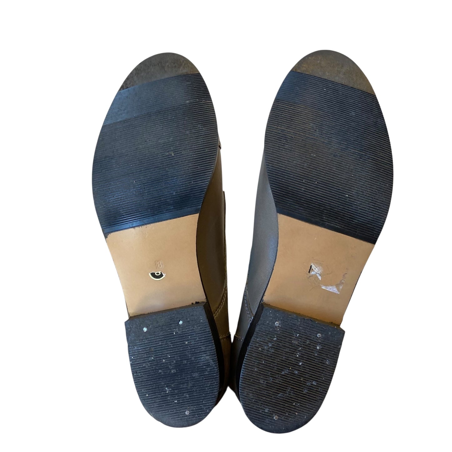 Boots Leather In Grey, Size:8